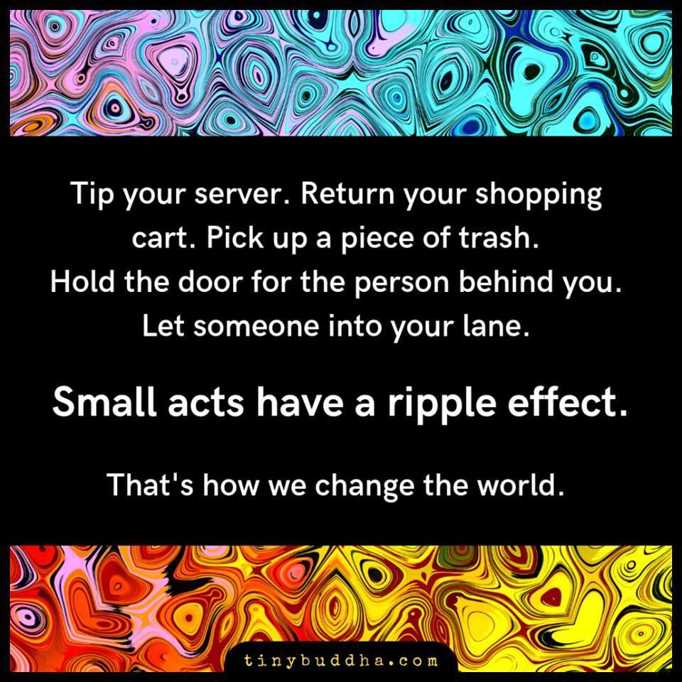 DinarDaily's tweet photo. One act of kindness can have the ripple effect of a pebble tossed into a pond. What pebble will you toss today?
#actsofkindness #honorothers #simpleacts #love #loveoneanother #wearethepeople https://t.co/p0po934r5b