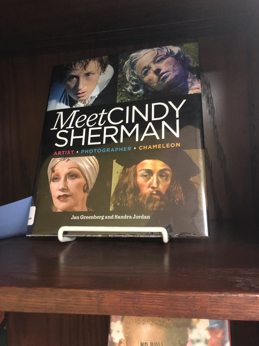 JustineSharoyan's tweet photo. Happy National Librarian Day! Look at this gem I found @fdrcougars library! #DewRead #CindySherman https://t.co/SBiXivXW8U