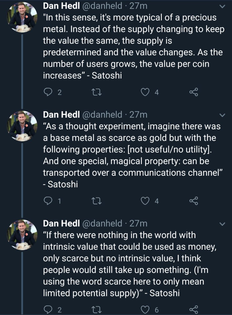 kyletorpey's tweet photo. Satoshi understood #Bitcoin's digital gold meme. (Via @danheld) https://t.co/uhHfbWc9Fg