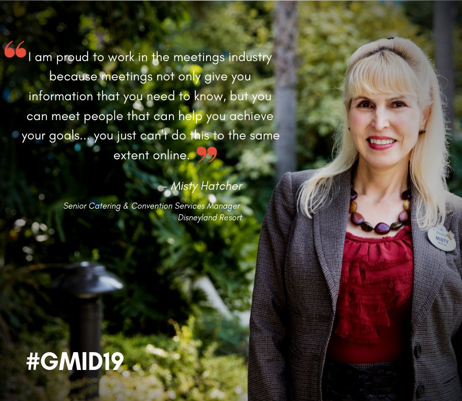 DisneyMeeting's tweet image. From Walt Disney World Resort to the Disneyland Resort and all around the country, our talented cast members are excited to celebrate #GMID19. See what being part of the meetings industry means to them!