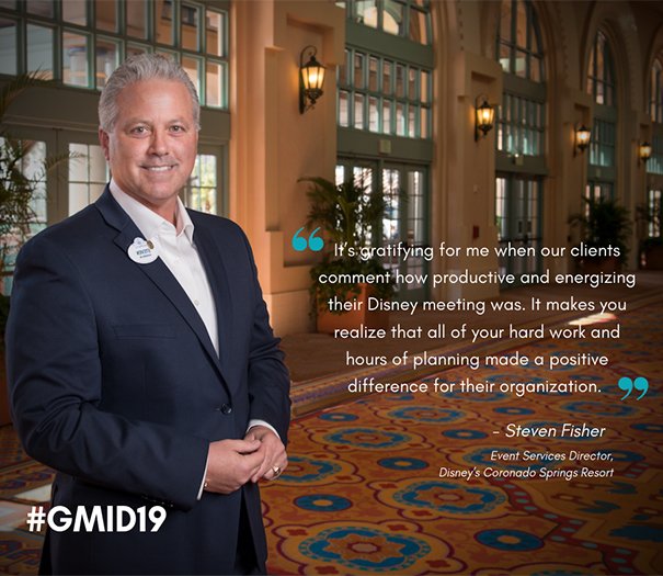 DisneyMeeting's tweet image. From Walt Disney World Resort to the Disneyland Resort and all around the country, our talented cast members are excited to celebrate #GMID19. See what being part of the meetings industry means to them!