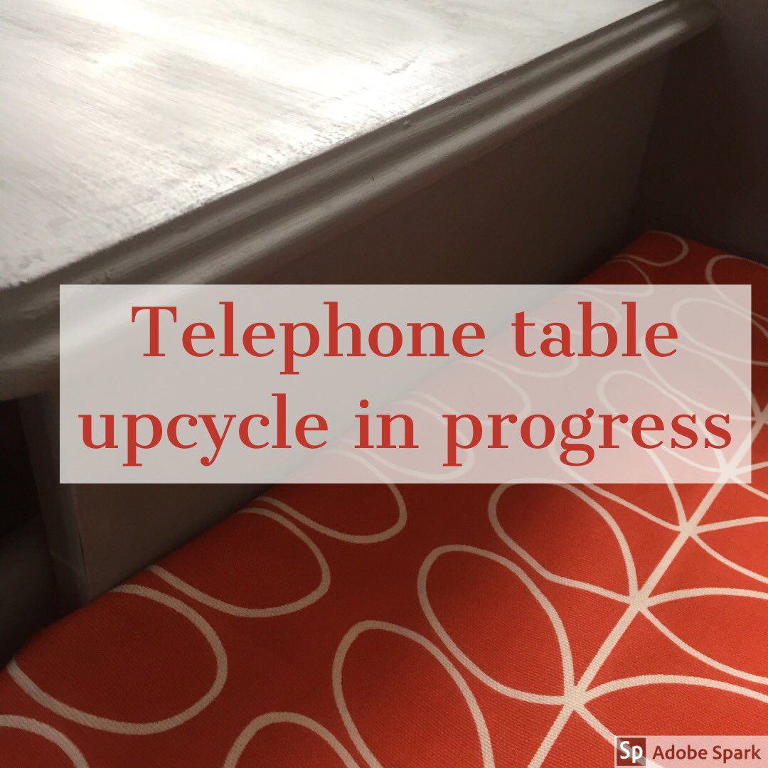 E_of_E_Design's tweet photo. We might be busy with #bees but there is always time for some #upcycling of this old #telephonetable https://t.co/0vvkL2ejWh