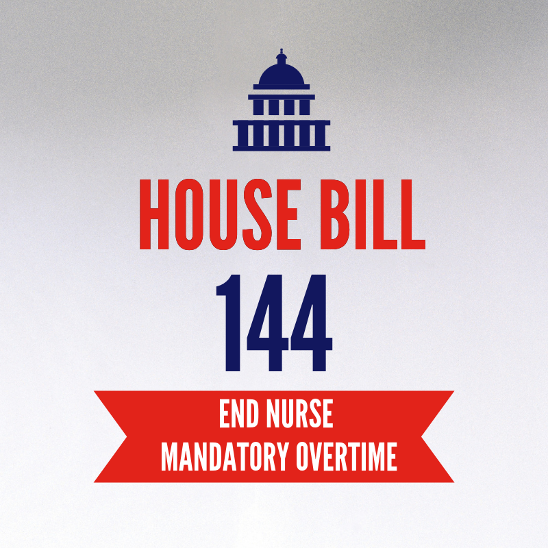 I just thanked Reps Don Manning, Riedel, Miranda, &amp;  Russo for sponsoring &amp; cosponsoring HB 144- A bill aimed to  prohibit the use of mandatory overtime for nurses! p2a.co/4gYFNGQ