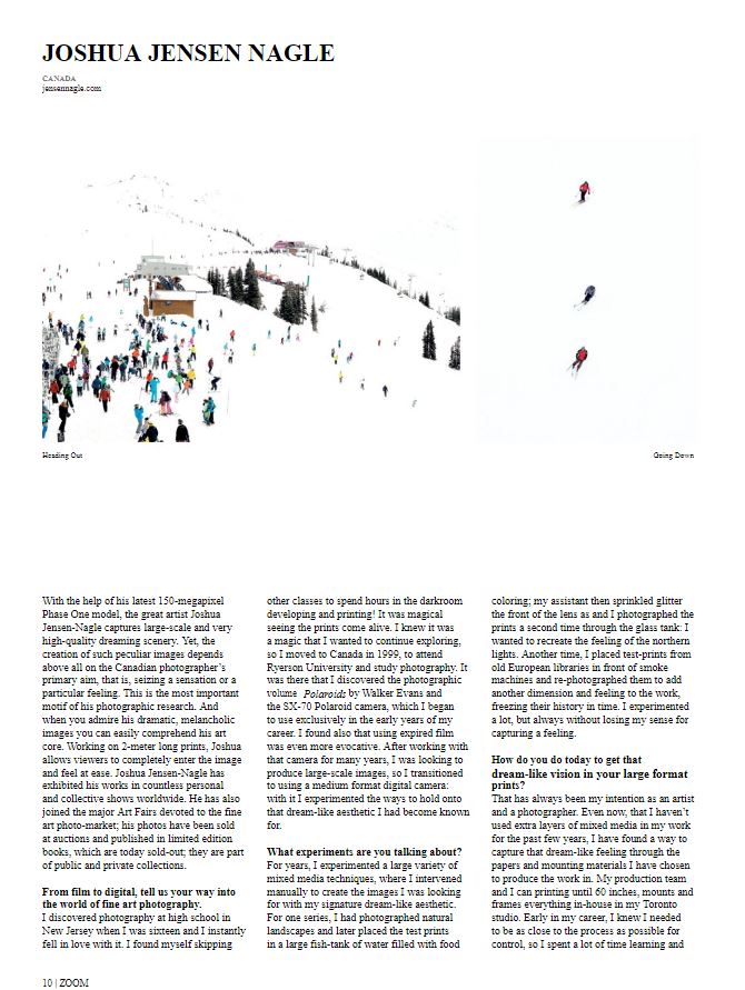 Bau-Xi artists @MilsteinJeff and <a href="/jensennagle/">jensennagle</a> are both featured in the latest edition of <a href="/zoomermag/">Louis</a>. Read more here: fotografia.it/images/riviste…