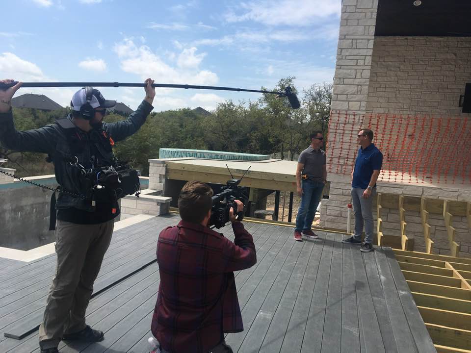 EditorManCaves's tweet image. We have two sets of hosts on #PoolKings. Here is Steve and Justin doing an on camera at a huge pool to be revealed this summer on the DIY Network SEASON 3. Get pumped!! @CaliforniaPools @premierpoolstx @PeekPoolsSpas @KeithZarsPools