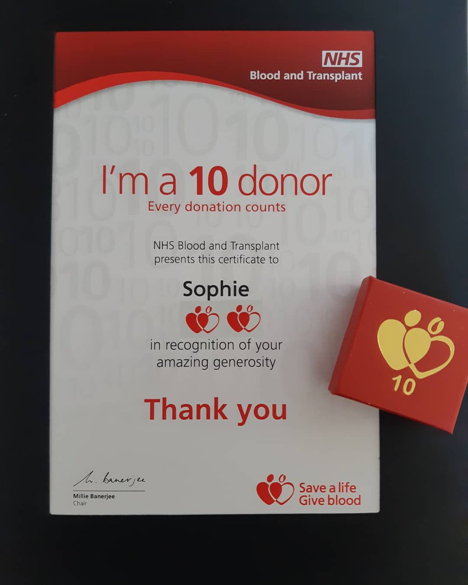 SophieFawson's tweet photo. Thank you to all the blood donors who have donated and saved the lives of people very close to me - this is the least I can do π
If you are able to, please consider becoming a blood donor. It's super easy and you get free tea and biscuits! @GiveBloodNHS
#10donations #savealife https://t.co/U9jnhDbNd9