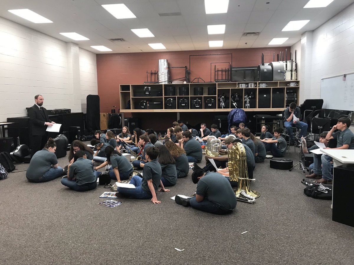 Mr. Waddell preps the PJH band with words of encouragement as they prepare to take the stage at the Pleasant Grove UIL competition. It’s a great time to be at PJH!