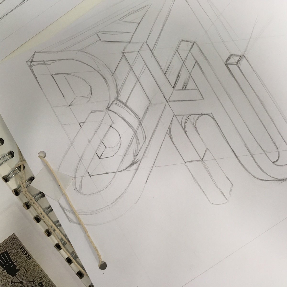 GraphicsHSDC's tweet photo. Well done Thom. You were the first #hnd #graphic #design student to submit your #magazine outcome and #typography sketchbook today. ���� Liking the #bespoke #font and layout ideas 👍 https://t.co/2Lwduch4ot