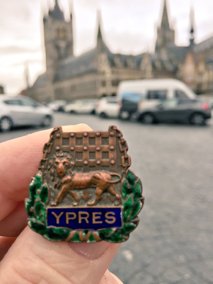 The Ypres League was formed in 1920 for veterans of the campaigns of 1914-18, acting in remembrance of those who fought, and those who died in the Salient: it lasted some two decades, supporting veterans and pilgrims to the once beleaguered city  #WW1