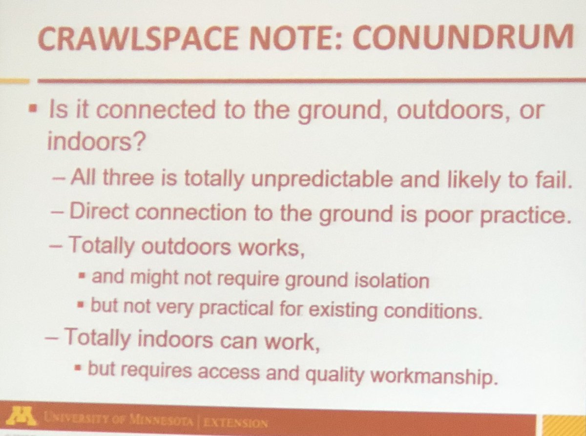 EnergyVanguard's tweet image. Good crawl space observations from Pat Huelman.  #HPC19