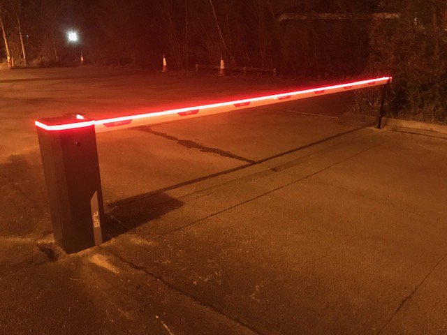 A barrier upgrade or a scene from Tron?