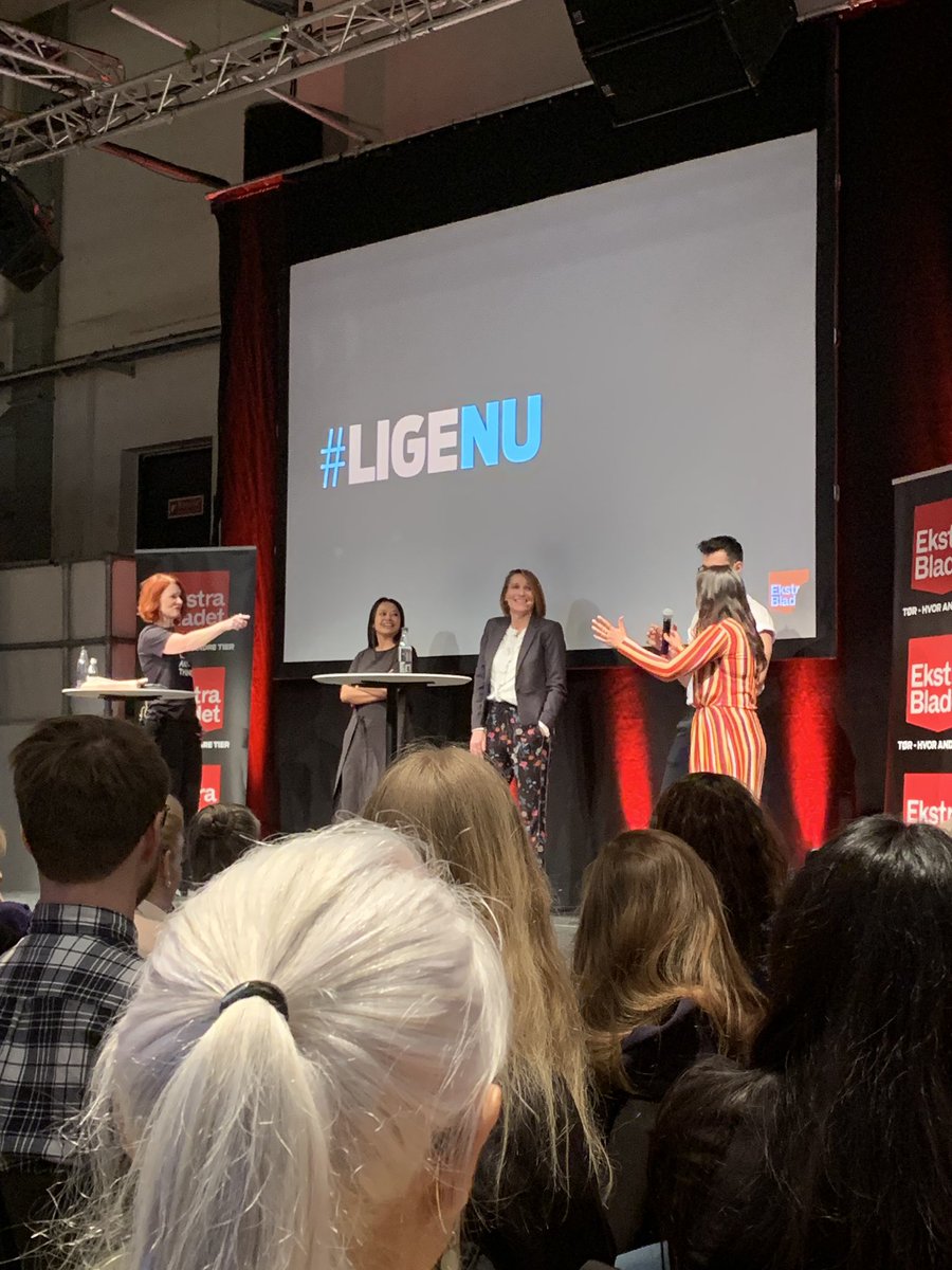 Annachriste's tweet photo. “Hvis @EvaKjerHansen ikke vil indføre øremærket barsel til mænd for sine hvide medsøstre, så gør det for dine brune medsøstre,” siger @GeetiAmiri - noget tyder på, at der skal ske noget i forhold til ligestilling #ligenu https://t.co/OIPvYt2KdQ