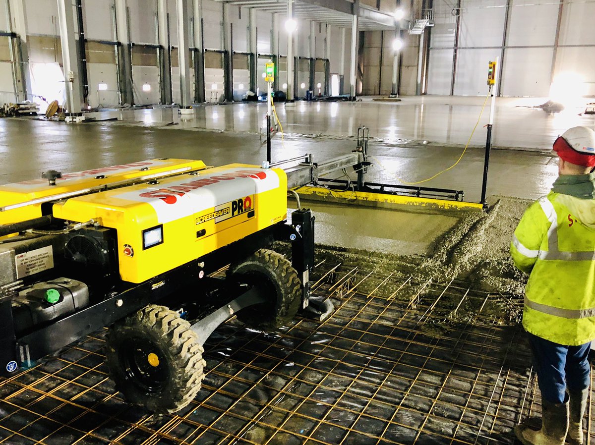 SICFL's tweet photo. The last pour for @LidlGB in their new Motherwell RDC looking great! @shieldjoint @TarmacLtd @concrete_sales https://t.co/3X65MA8zK5