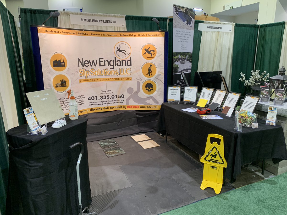 Setup and ready to go!! Visit us this weekend @RIBAHomeShow booth 1107! #ageinplace #aginginplace #homesafety #foreverhome #slipandfallprevention #safetyfirst