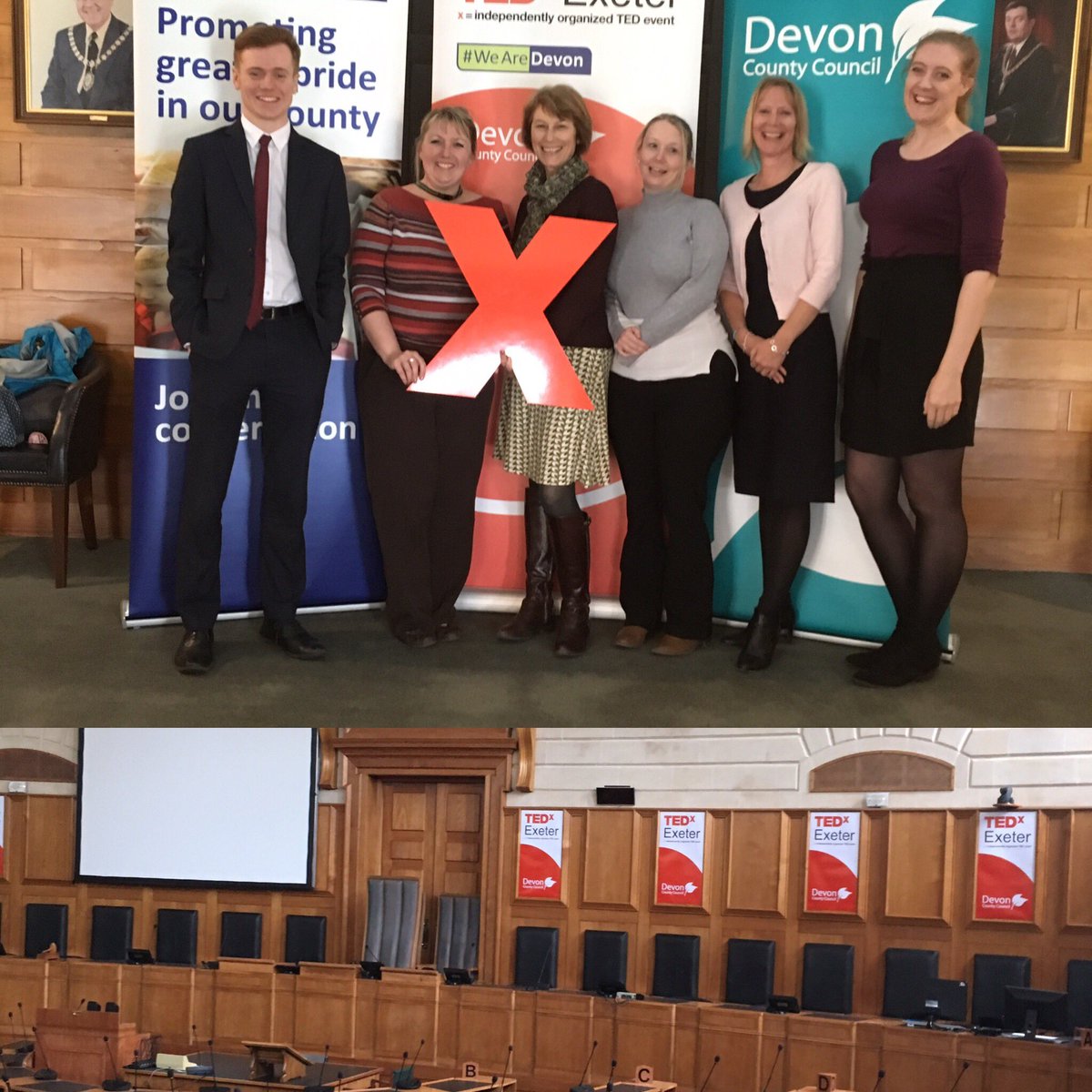 PaulaMiles37's tweet photo. Fab team @DevonCC getting ready for @TEDxExeter #WeAreDevon #TEDxExeter #artofthepossible looking forward to a thought provoking day https://t.co/OwqgK03TY4