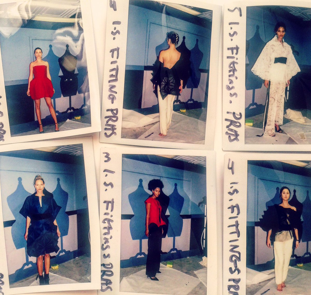 irinashabayeva's tweet photo. #tbt @projectrunway @irina_shabayeva_couture #fittings #polaroids #finalecollection #irinashabayeva #prallstars https://t.co/saggnSfKpD