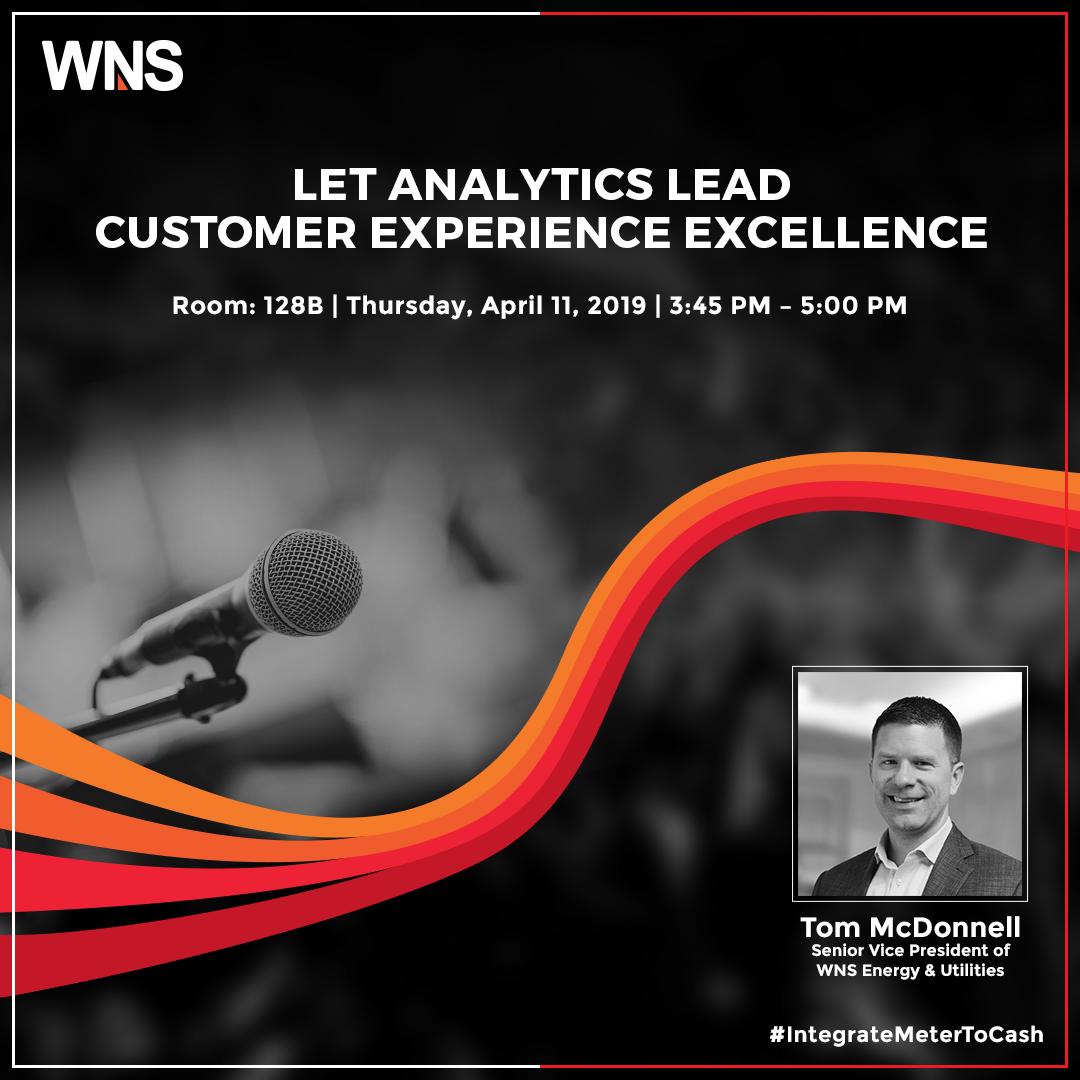 wnsholdings's tweet photo. Tom McDonnell, Senior Vice President of WNS Energy & Utilities, will co-host a workshop to discuss how analytics-led intelligence drove outcomes for one of the largest utilities in the U.S. Meet us at the #CSWeek2019 conference https://t.co/hQ0dqt22Om
#IntegrateMetertoCash https://t.co/ASBkpKKX13