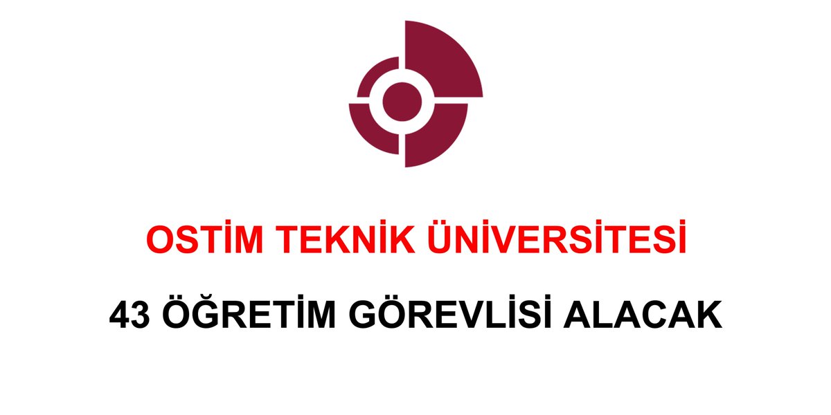 Ostim Teknik Üniversitesi 43 Öğretim Görevlisi Alacak
Ayrıntılı Bilgi İçin;
Tıklayınız.  bymemur.com/ostim-teknik-u… <a href="/ostimteknikuniv/">OSTİM Teknik Üniversitesi</a> #Sivas