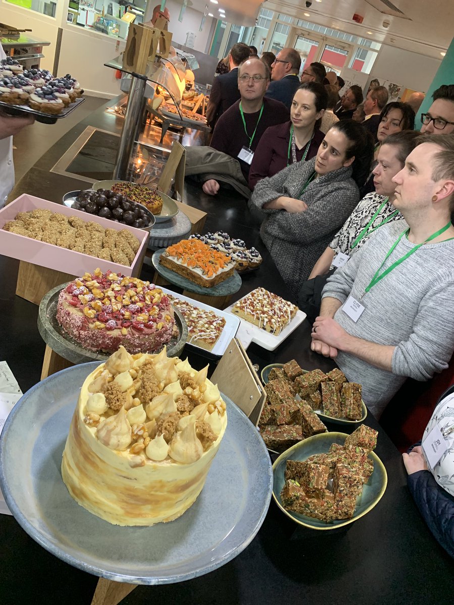 Sharing the vegan and free from cake love at our AGM- what amazing FOODIES steam we have