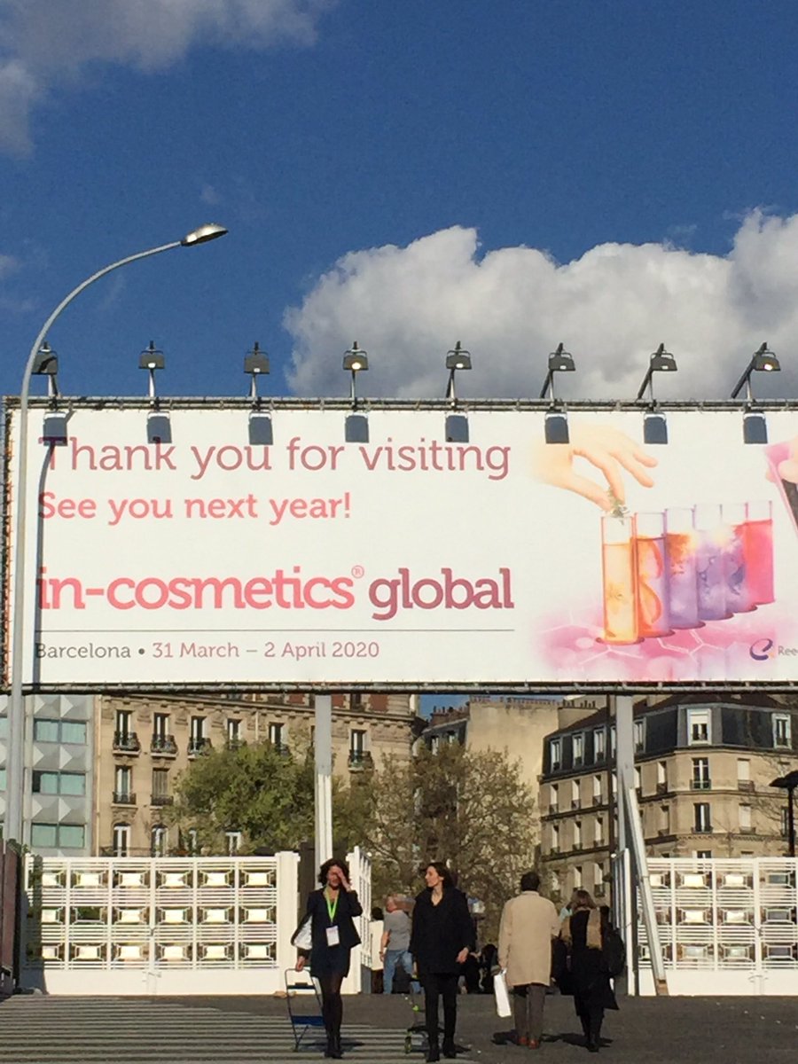 incosmetics's tweet photo. Itโs a wrap - #incosGlobal 2019 has finished! New #ingredients, #formulations, #FormulationChallenge and an incredible array of products and visitors from all over the world. Thank you for coming and see you next year in Barcelona from 31 March - 2 April! #cosmetics #personalcare https://t.co/85pk0gitlc