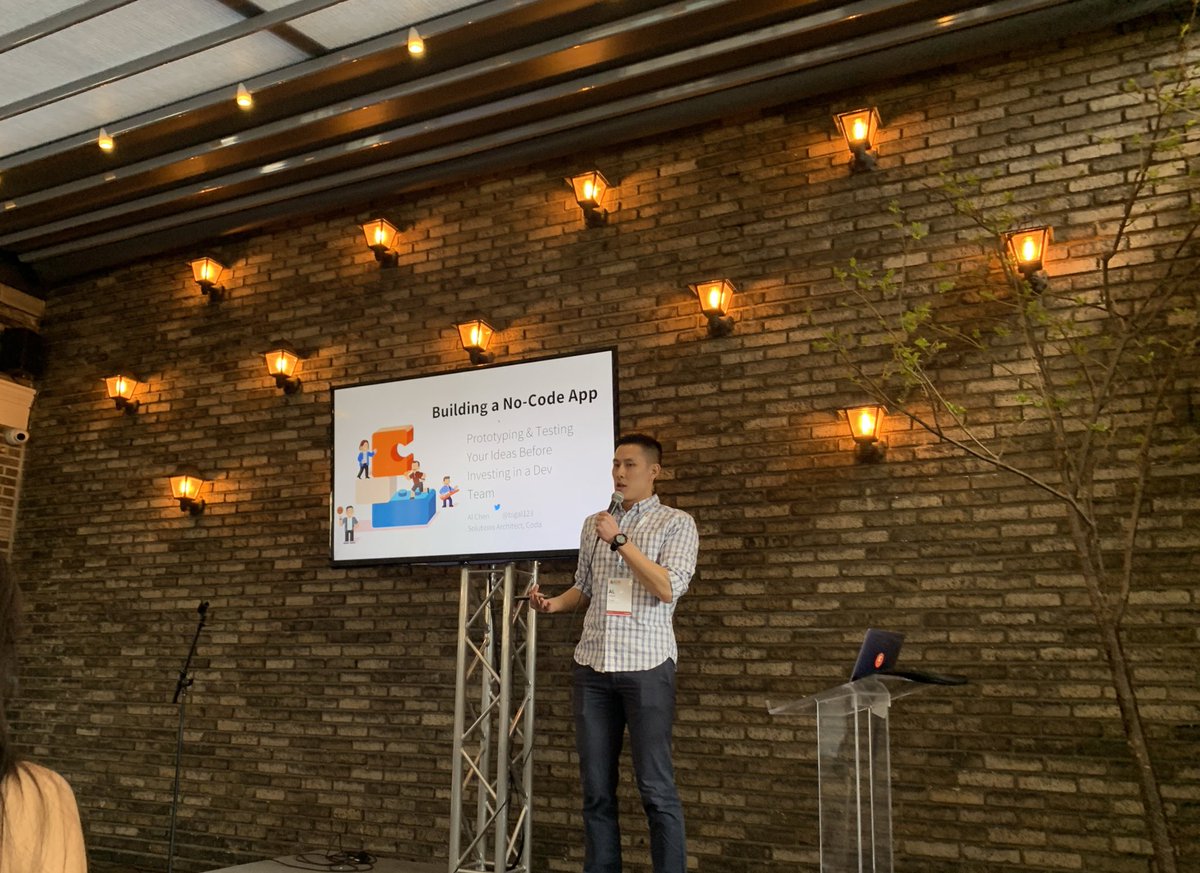 KelseyNaps's tweet photo. .@bigal123 about building and prototyping apps with little to no code  #AGSNYC https://t.co/22LqrN37RN