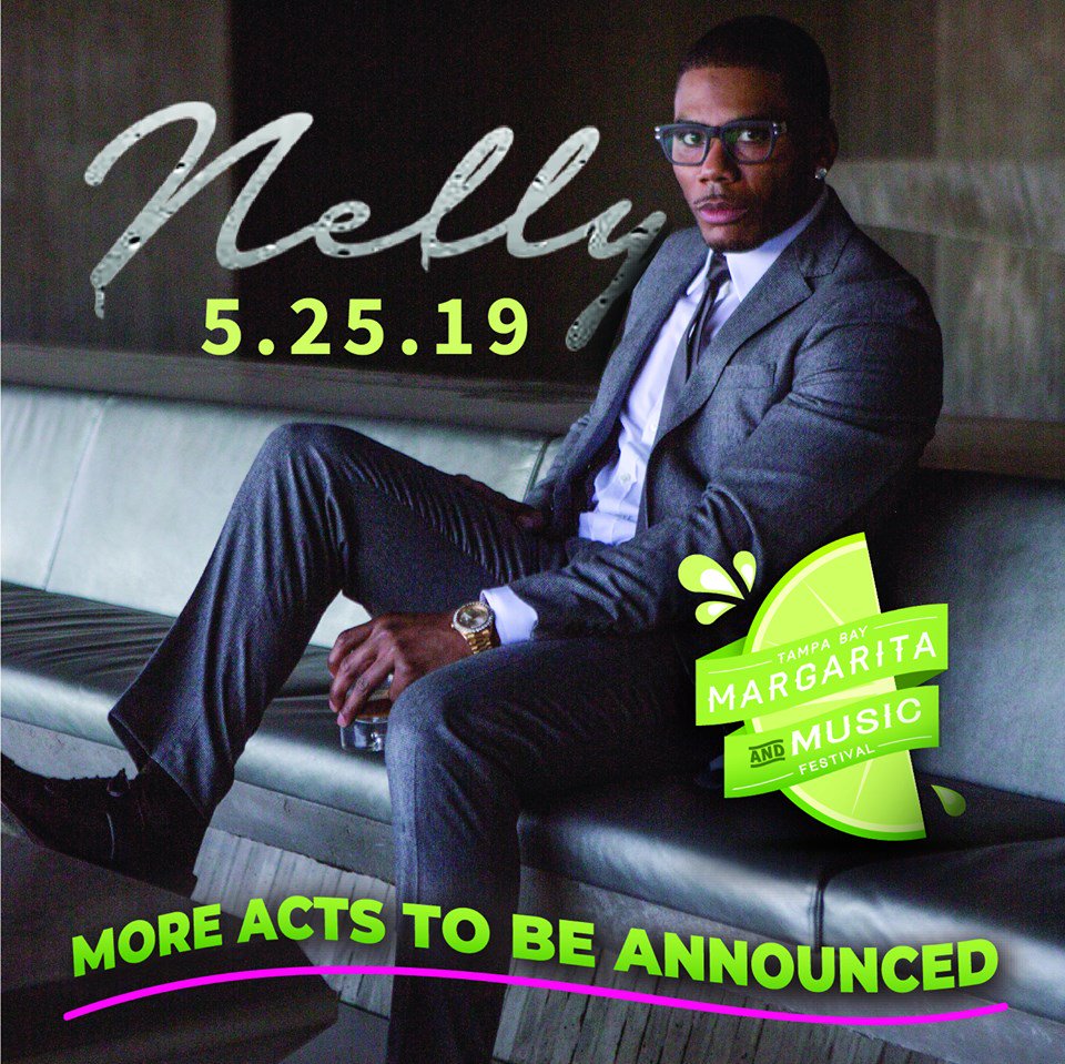 We are excited to announce the 2019 Tampa Bay Margarita &amp; Music Festival headliner ...

NELLY! 🎶🍹

Get ready to dance the night away with Nelly and a delicious margarita in your hand. Get your tickets now!