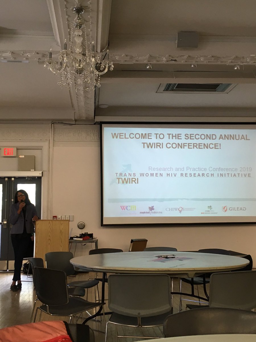 twiriresearch's tweet photo. Welcome clinicans, researchers, learners, unlearners, community &amp; more to the Second Annual #Trans #Women &amp; #HIV Research Conference! @CHIWOSresearch @The519 https://t.co/83gHywKCMY