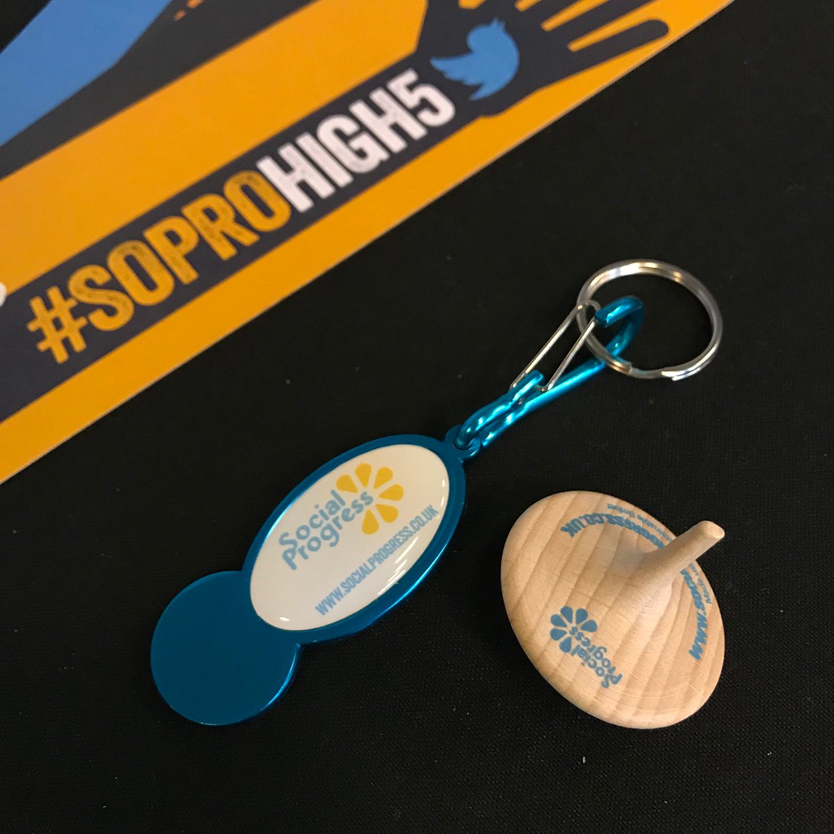 SocialProgress's tweet photo. Did you pick up a freebie from us at Huddersfield Business Show? Do think of us when you're using a @SocialProgress #SpinTop and/or branded #TrolleyToken ๐ And give us a #SoProHigh5 if you take a pic of yours in use!
#HuddersfieldBiz2019 https://t.co/6ICBVjFtM5