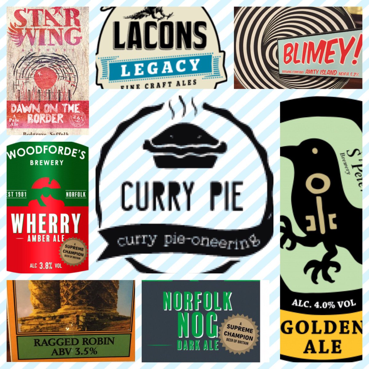 Time to share what’s upcoming this #weekend our #realale <a href="/RealAleFinder/">Real Ale Finder App</a> @StarWingBrewery <a href="/BlimeyBrewing/">Blimey Brewing</a> <a href="/LaconsBrewery/">Lacons Brewery</a> <a href="/WoodfordesBeer/">Woodforde's Brewery</a> <a href="/StPetersBrewery/">St. Peter's Brewery</a> #OldChimneysBrewery + our #Streetfood #saturday is <a href="/Curry_Pie/">Curry Pie</a> what’s not to like #camra #MakingMemories #Garboldisham #norfolk