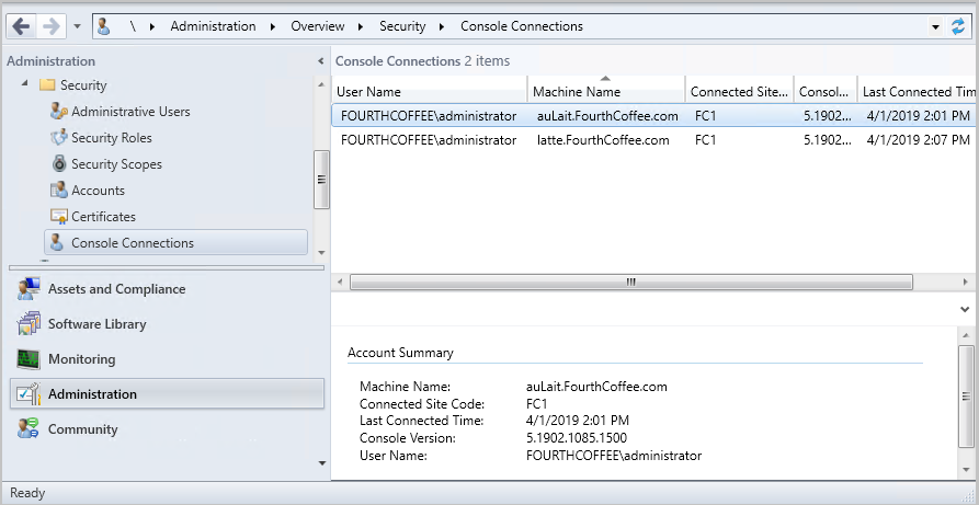 eskonr's tweet photo. What are the prerequisites and How to View recently connected consoles in  #SCCM #Configmgr #Currentbranch 1902
 https://t.co/erlNWaqNHc https://t.co/sL2RbkYmvy