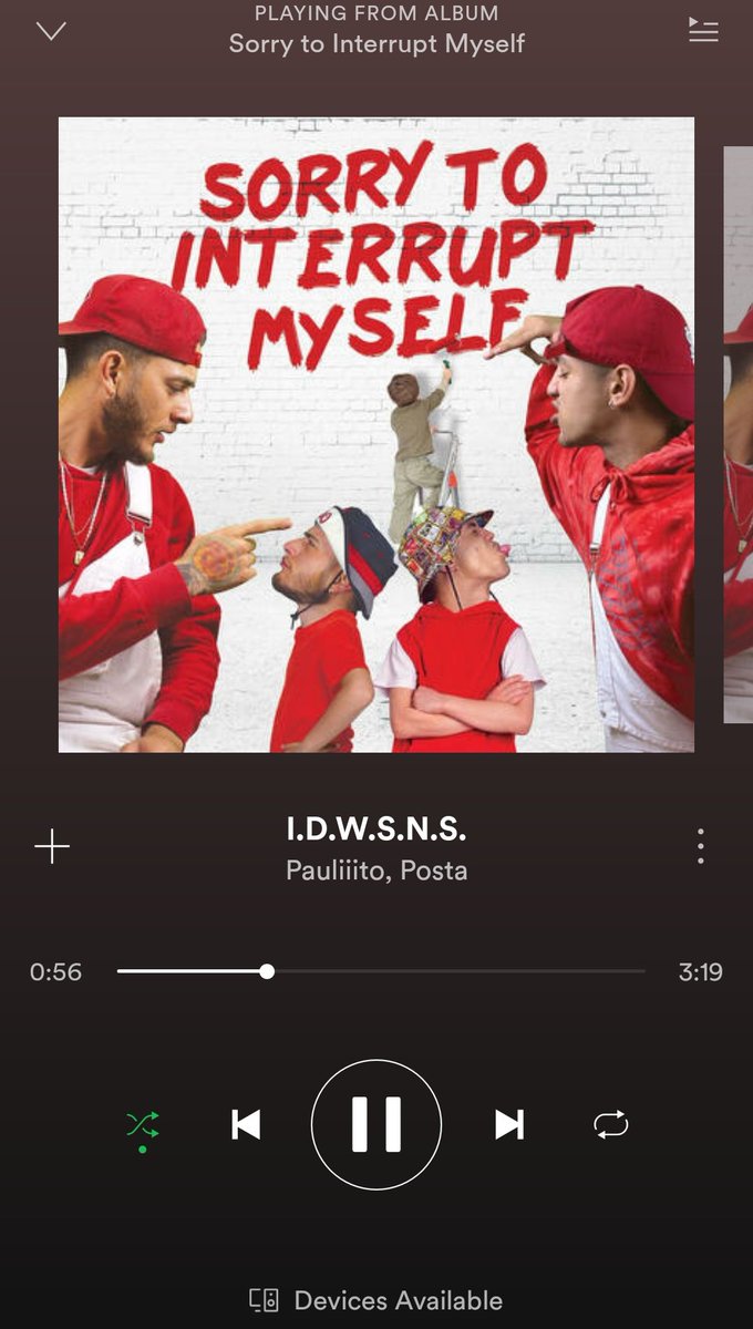vidaandco's tweet photo. @iamnotposta @PauliiitoMusic Definitely this one @PauliiitoMusic @iamnotposta #SORRYTOINTERRUPTMYSELF https://t.co/b0pBCIzCRW