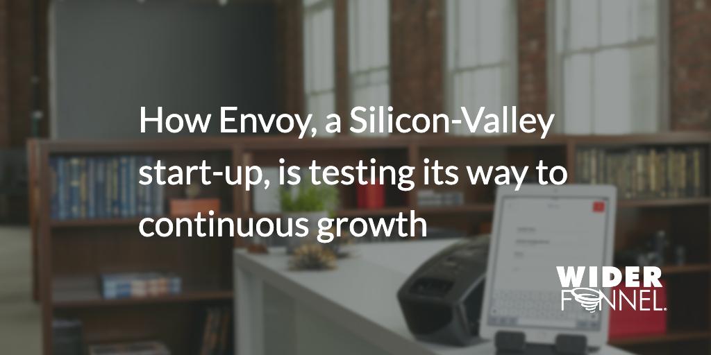 WiderFunnel's tweet photo. [Case Study] How @envoy — a Silicon-Valley startup — is testing its way to continuous growth (and how #experimentation champion @SocialMinnie is working to foster a culture of experimentation within the company) >> https://t.co/YoCQueXXhj https://t.co/QjpG3uN64M