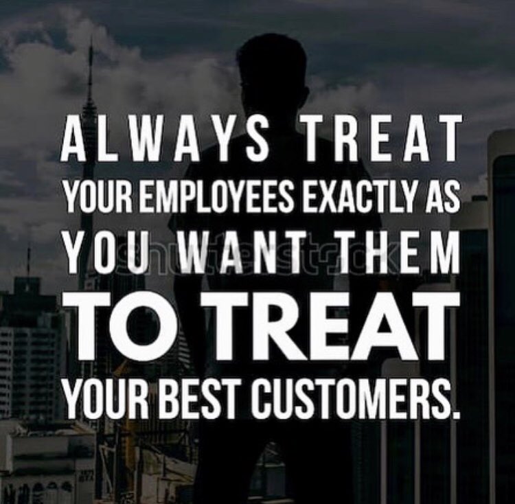 lending_source's tweet image. Your first employee is your first customer. Don’t ever forget that. Treat the employees with dignity and respect and they will help you build your empire. Remember, you work for them. They don’t work for you. #BusinessLoans #WorkingCapital #Lending #TermLoans #Money #Approved
