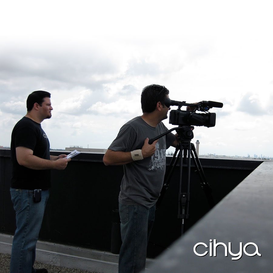 CIHYA's tweet photo. #tbt to 2009 - on location shooting video for new tenant informational video for our client #AirportCorporateCenter in #miamiflorida managed by @Hines - watch video here: https://t.co/aop6kS378c #cihya #cihyadesign 
PS: Missing the Blackberry 8700! 😂 https://t.co/hlwsv6WXyA