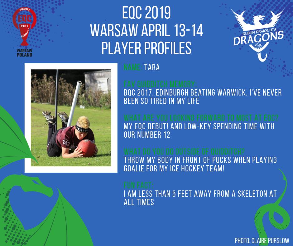Today's player is an old veteran who makes their debut as a Dragon, Tara.
#quidditch #EQC #ireland #dublin #sport #harrypotter