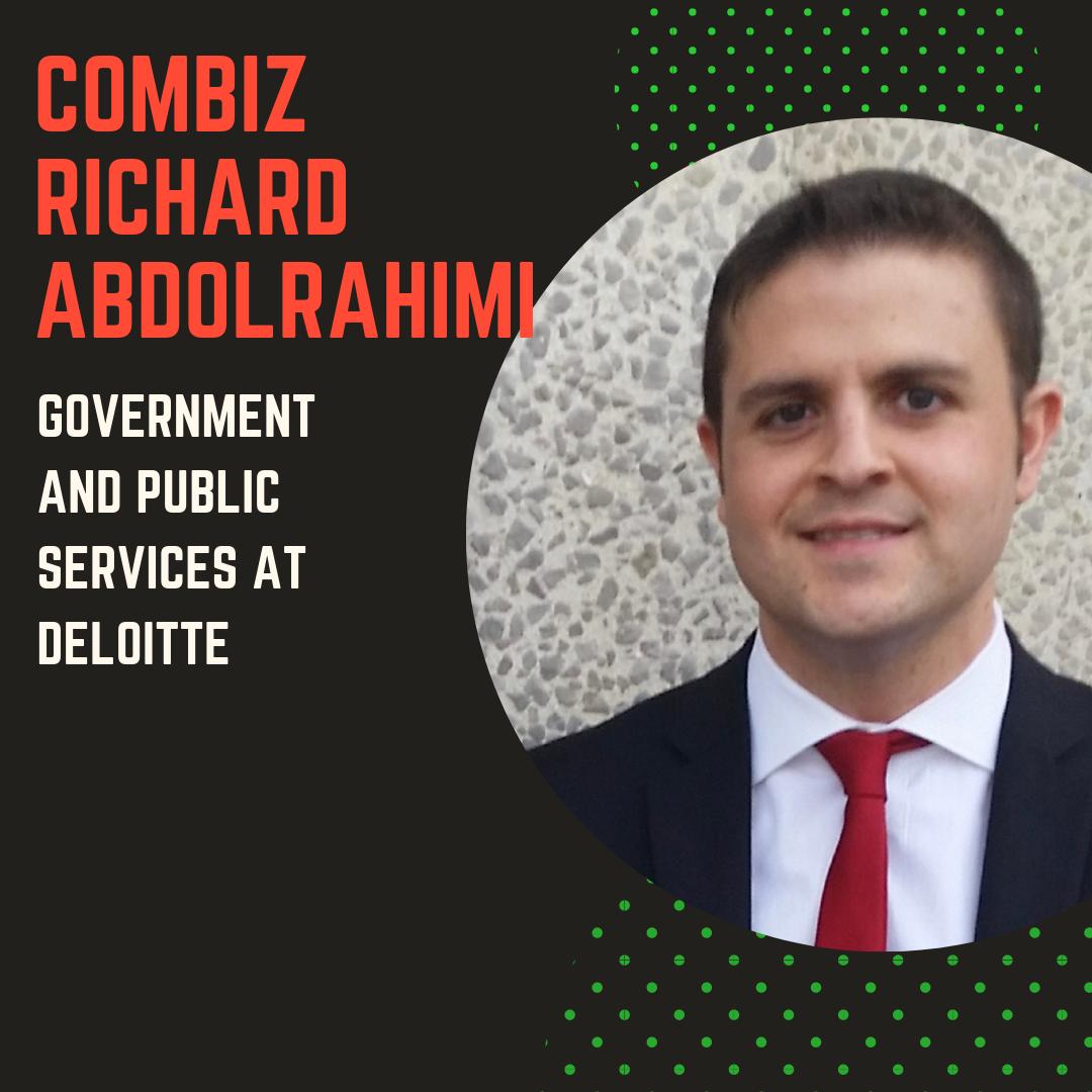 BCLS_WCL's tweet photo. Combiz Richard Abdolrahimi, who works in Government and Public Services at Deloitte, will be joining our panel this Friday. We look forward to gaining his insight! https://t.co/H7FyR4nHzj
