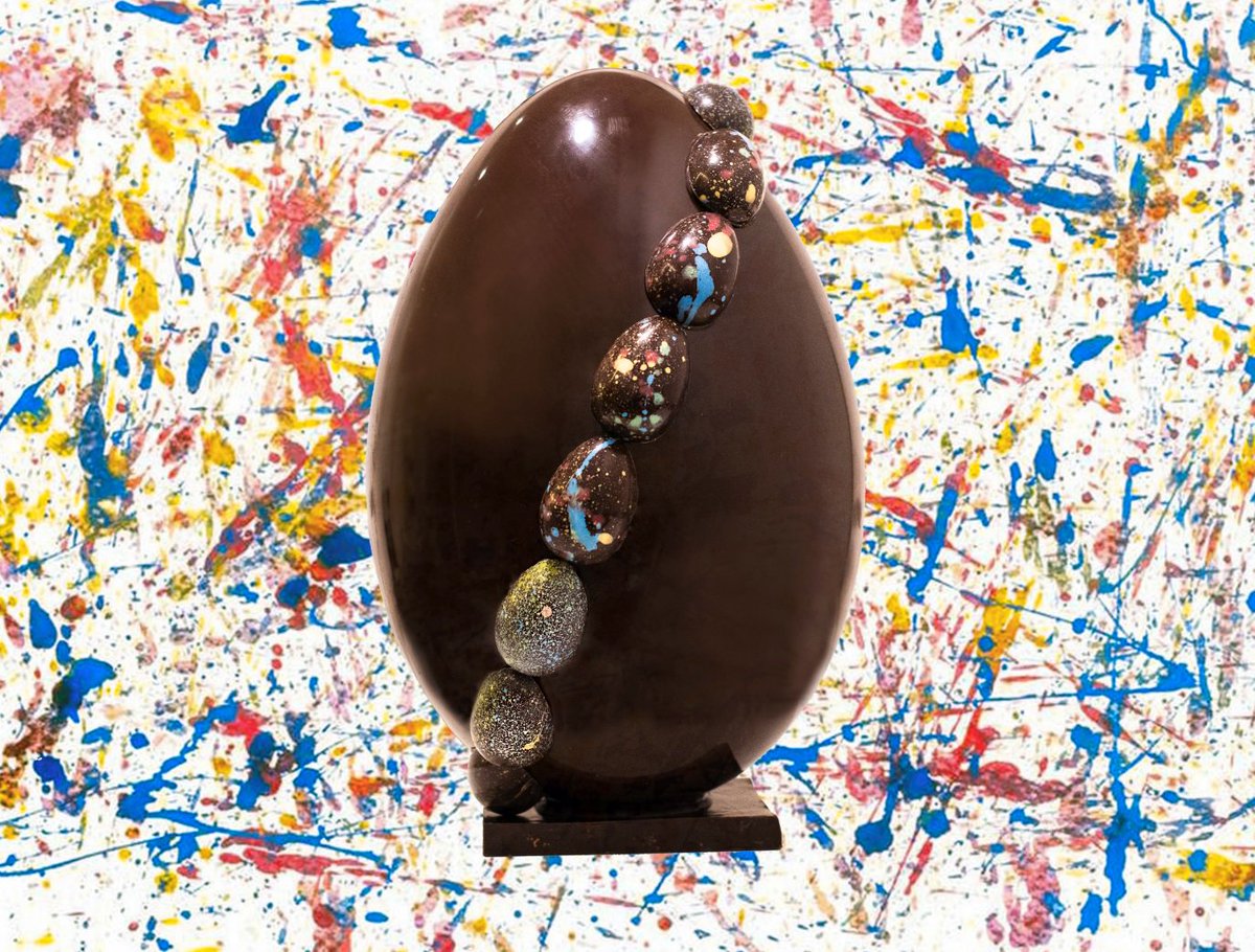 En #flordkko  sorprendemos este año con nuestros Huevos de Chocolate Gran Cru al 70% tamaño XXL ideales para ambientar espacios y compartir en estas Pascuas flordkko.es/pedidos #chocolate #EasterEggs #HuevosdeChocolate #HuevosdePascua #singluten #glutenfree #Madrid
