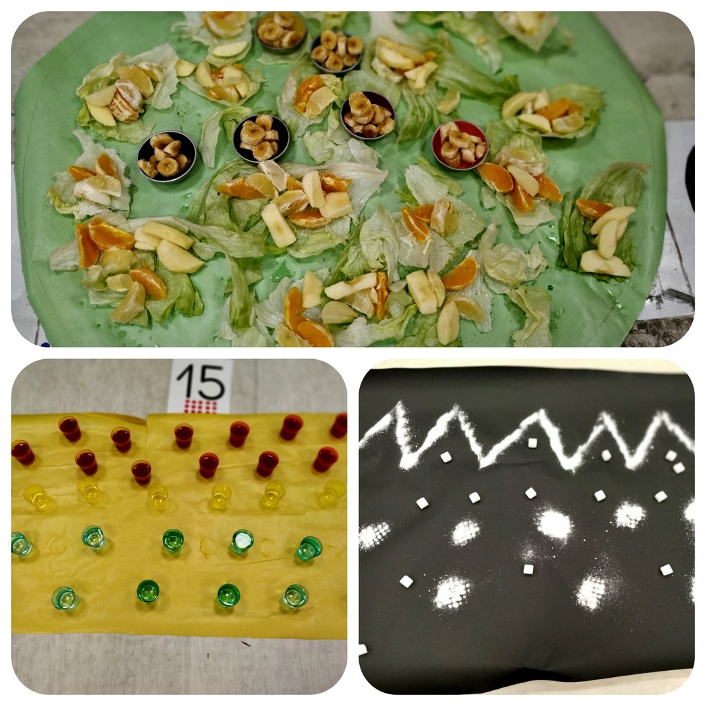 TeacherRociHBST's tweet photo. What is all that food in class? Let's make a "Quiet Salad" and taste every ingredient #4yrs #catsclass @HBSTORREJON #cookproject https://t.co/1jxYHaG9hu