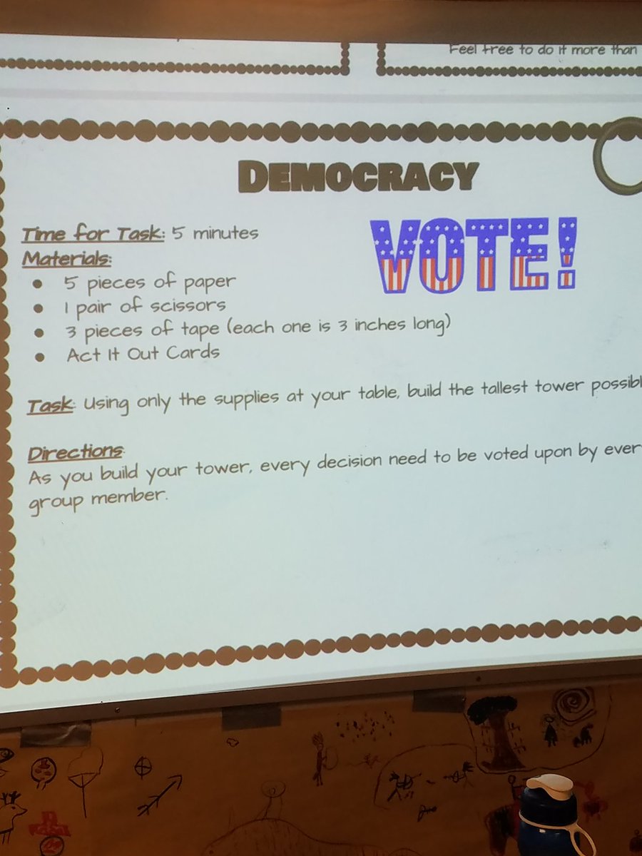 brianblum_'s tweet image. 5th grade Ss in Mrs. Lloyd&apos;s Social Studies class were tasked with building the tallest structure they could of paper.  The catch: They had to decide how to build it in a democratic government and how to build it with a monarchy govermnent telling them what to do.  #NRVikings