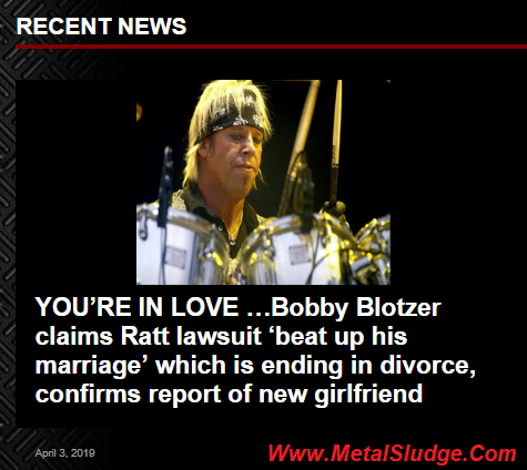 cskkdfgr's tweet photo. YOU’RE IN LOVE ... @rbltzr #BobbyBlotzer claims @theRATTpack lawsuit ‘beat up his marriage’ which is ending in divorce, confirms report of new girlfriend #ExRatt #DivorceConfirmed #BlameItOnTheLawsuit #NewGalPalConfirmed #YoureInLove https://t.co/Cf0X0wWIew https://t.co/jwmW6HTV1S