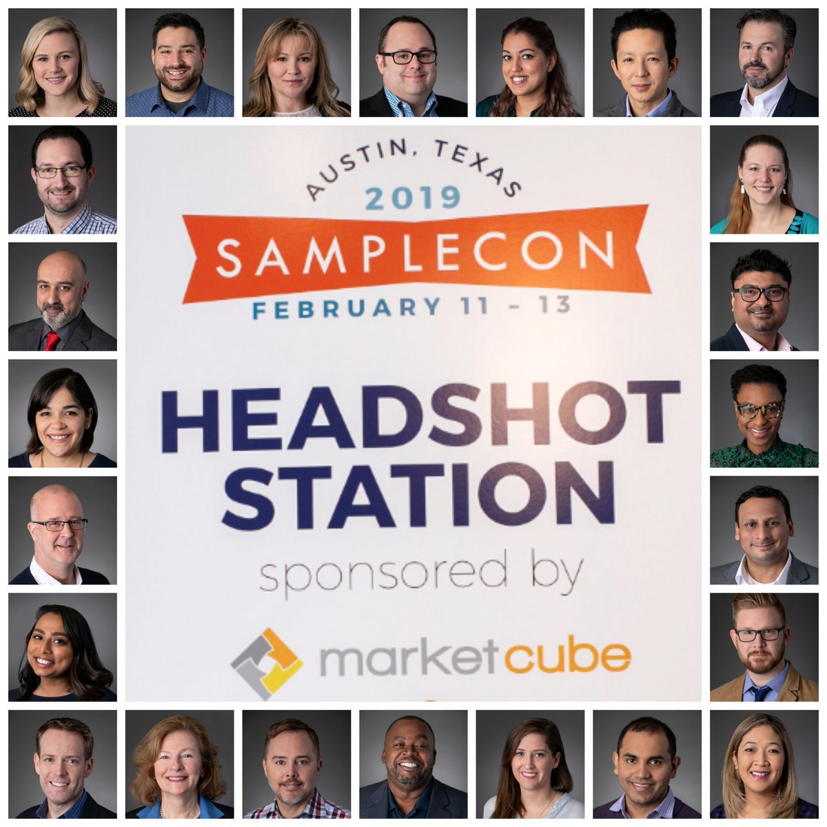 Samplecon's tweet photo. Thank you @market_cube for making sure SampleCon attendees had fantastic new professional headshots for 2019! Got your headshot done? Share yours with us!
#newmr #mrx #sampleindustry #marketresearch #headshots #marketcube #weloveoursponsors https://t.co/muBJQtQi4B