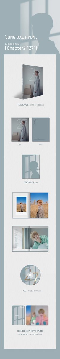 KGroupOrderMY's tweet photo. [MY GO/RT @kpop_pers]

#JungDaehyun 1st Mini Album - Chapter2 "27"
Price: Rm 70.00(sm)/RM 75.00(ss)
#IncPostage #IncHanteoChartBarcode

Poster in Tube: +RM 5.00

To order: https://t.co/9U7Jvj71y9 https://t.co/4adbNTDrDA