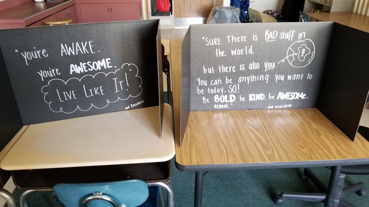 Test anxiety is a real thing, and some kiddos feel like they don't know where to look to make it better. Now, all they have to do is look up. Thanks <a href="/iamkidpresident/">Kid President</a> for the words of encouragement, and thanks for filling our world with a little more awesome!