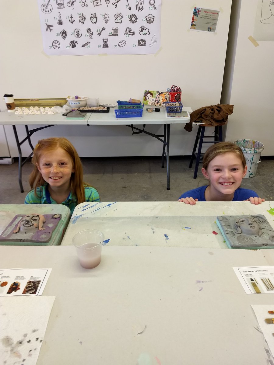 gccsadvanced's tweet image. #gccspride intermediate students using art to express career goals and to gain public speaking practice.