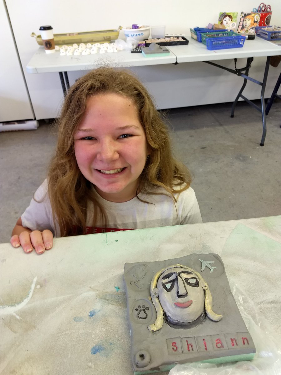 gccsadvanced's tweet image. #gccspride intermediate students using art to express career goals and to gain public speaking practice.