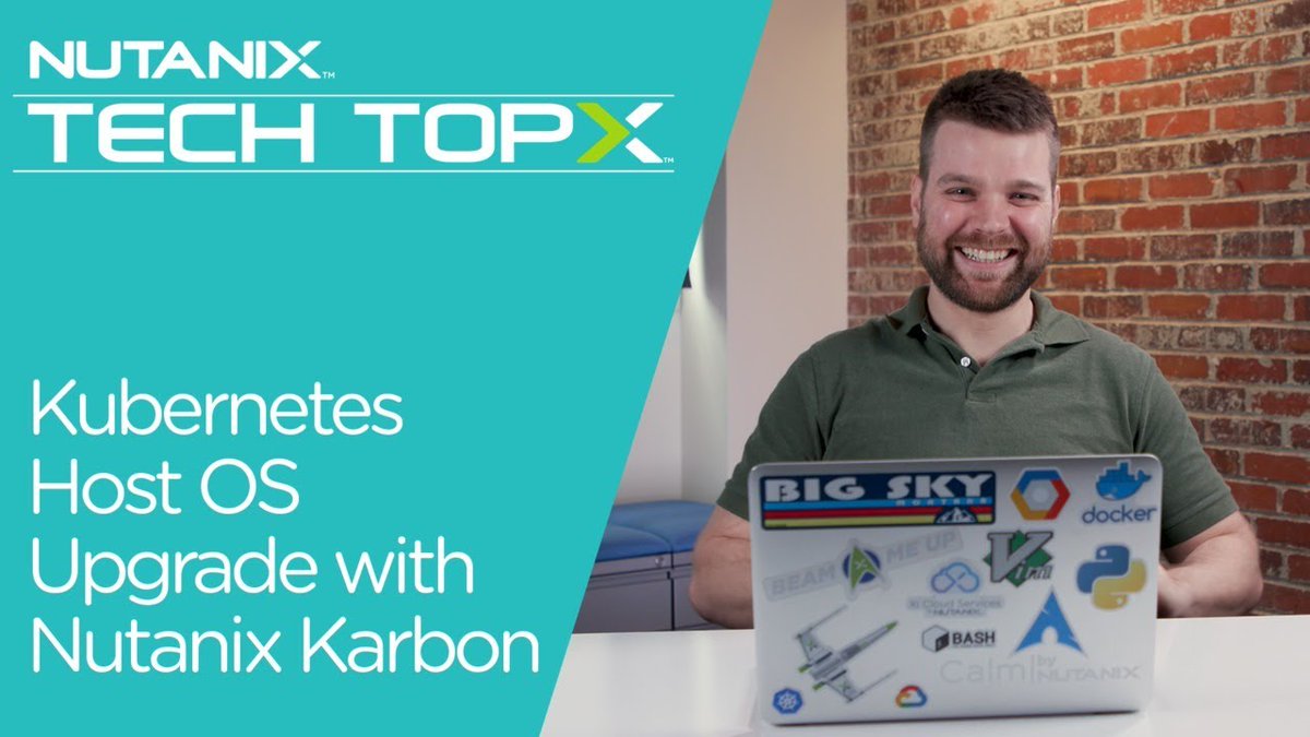 The #Nutanix TechTopX team is on a roll! 

In another new video, Michael Haigh walks through upgrading the host OS of a production grade Kubernetes cluster with Nutanix Karbon. 

youtu.be/IucbVL8lECk