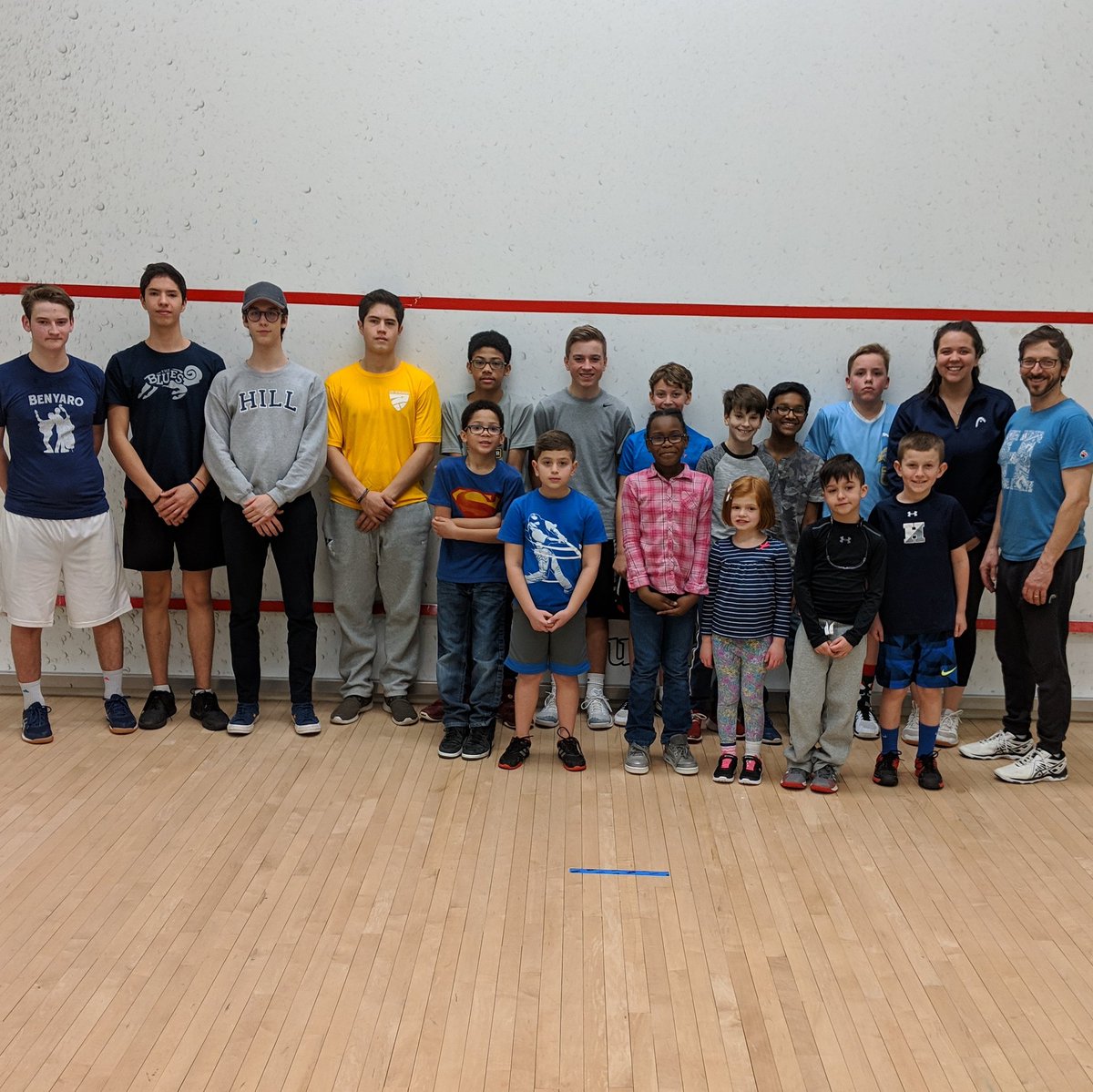 HillSquash's tweet photo. Our community squash program kicks off again this Sunday from 1-2:30pm. This is a free clinic and open to all ages and skill levels every Sunday for the month of April. We hope you'll join in on the fun! @HillAthletics @hobartsrun @USSQUASH @MercuryX #communitysquash https://t.co/2UKm0OVh4i