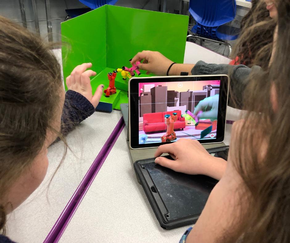 donohoschool's tweet photo. Remember "Gumby"? Our students are way too young for that remembrance, but just the right age to make their own stop-motion animations! The Donoho School believes in engaging students in their learning process. Stikbot and a green screen helped Mrs. Lambert achieve that mission! https://t.co/lRUyF8Xp5p