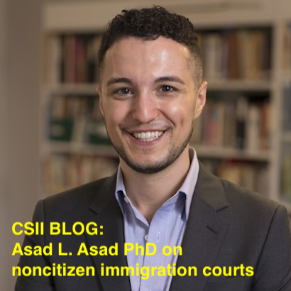 CSII_USC's tweet photo. CSII #IIwire blog: "Why #Noncitizens Won’t Find #Justice in #Immigration Court" by @asasad Assistant Professor of Sociology at Stanford University: https://t.co/dLlCPSfeEN
 #immigrants #deportation #immigrationlaw https://t.co/Jc2YtclJiq