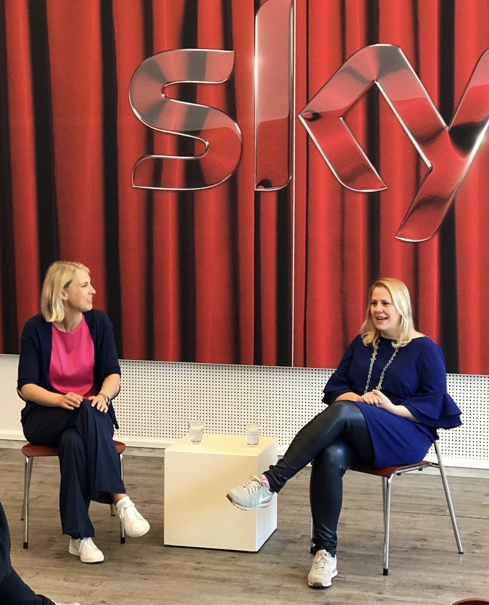 What an inspiration! 
Danke, Anke - you are fabulous! 
Thanks a lot Anke Greifeneder, VP Original Productions EMEA at Turner, to share the story of her career and life with female colleagues Sky Deutschland GmbH in our “kopFRAUm” talk.
#wirbeisky